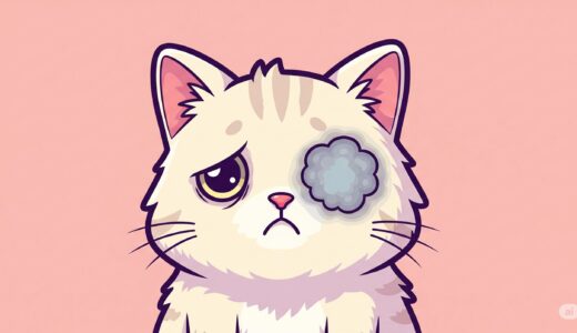 ネコの目の黒いシミ（びまん性虹彩メラノーマ）